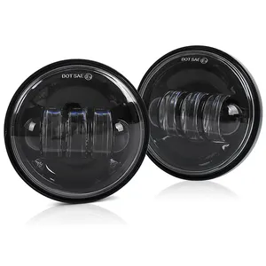 OVOVS אופנוע אביזרי 4.5 "עגול LED ערפל אור אופנוע ערפל נהיגה אור עבור הארלי אופנוע