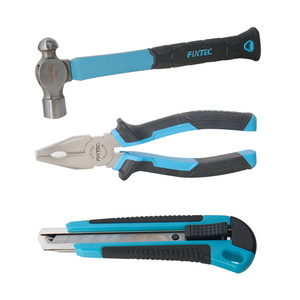 Ensemble d'outils à main FIXTEC 26 pièces, outils d'atelier et de <span class=keywords><strong>bricolage</strong></span> avec boîte à outils en plastique robuste de 17 pouces - Product Image 3