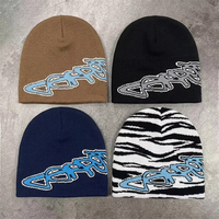 Bonnets d'hiver personnalisés en jacquard brodé avec logo, 100% acrylique, unisexe, pour adultes, chauds et adaptés aux activités de plein air