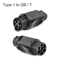 Adaptateur de charge pour véhicule électrique 32A 7KW J1772 Type 1 vers GBT, adaptateur J1772 vers GB/T pour véhicule électrique
