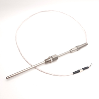 Sensor de temperatura RTD Watlow RFHBLTK060BB02, 100, 3 hilos, funda de 0.188" x 6", 1/8" NPT, cable de 2 pies, suministro a granel