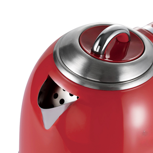 Bouilloire électrique rouge en acier inoxydable à double couche de haute qualité avec arrêt automatique et ébullition à sec - Product Image 6