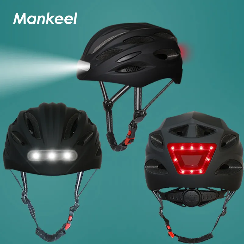 Casque Mankeel à LED pour enfants et adultes, coque avant et arrière, pour faire du vélo, du Skateboard, nouveau