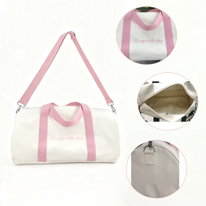 กระเป๋าเดินทางทรงดัฟเฟิลกระเป๋าปักลายสำหรับผู้ชายและผู้หญิงเหมาะสำหรับการเดินทางบาสเก็ตบอลกีฬาโยคะ - Product Image 4