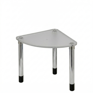 Modern Stainless Steel Space Saving Kitchen Multipurpose Corner <b>Shelf</b> Rack Organizer Stand - Product Image 1