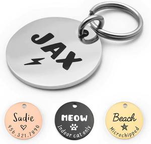 Wholesales Custom LOGO Nautical Animal Glitter Stainless Steel Dog <b>ID</b> <b>Tag</b> Multi Color Engraved Bone Pet Accessories DIY Laser - Product Image 6