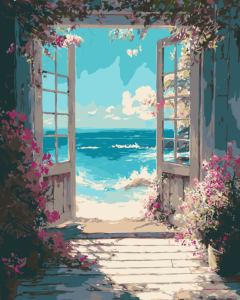 Kit de Peinture Acrylique par Numéros HJ Painting, Paysage 40x50cm, Haute Couverture, Sans Cadre, <span class=keywords><strong>pour</strong></span> Décoration de <span class=keywords><strong>Chambre</strong></span>, Vente en Gros et Personnalisation DIY - Product Image 2