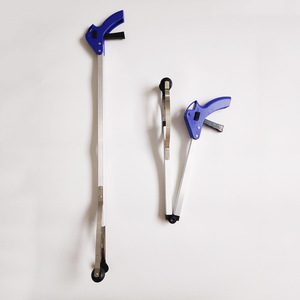 Sanitation folding garbage picker, trash <b>clip</b>, household aluminum alloy sanitary <b>clip</b>, stainless steel object retriever - Product Image 2