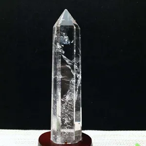 מכירה חמה איכות אבן ריפוי טבעי סלע קריסטל זכוכית טבעי ברור קוורץ מגדל ריפוי אבן קריסטל