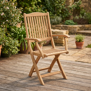 Premium Modern Durable <b>Foldable</b> Eco-Friendly Waterproof Teak Outdoor <b>Dining</b> Reclining <b>Chair</b> Portable Home Furniture Home Office - Product Image 3