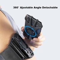 Brassard de course rotatif à 360° et amovible pour téléphone – Support de téléphone unisexe pour poignet, accessoire sportif pour le fitness et les activités de plein air