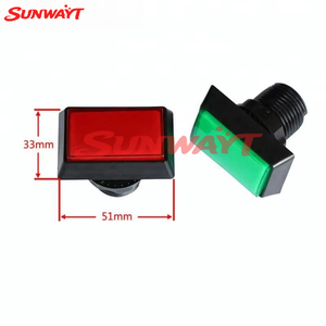 Botón Rectangular de Alta Calidad de 51*33mm para Máquina de Juegos Arcade con LED en Venta - Product Image 5