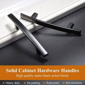 WEKIS Best Selling Matte Black Silver Gold Zinc Alloy Modern Kitchen T <b>Bar</b> Drawer <b>Pull</b> Long Cabinet Furniture Handle - Product Image 4