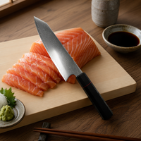 Ensemble de 3 couteaux de chef Kiritsuke Nakiri faits à la main avec manche en G10, acier Damas à 67 couches, design ambidextre, pour la préparation des repas