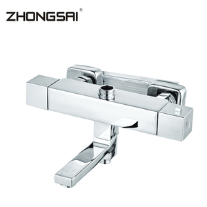 Moderno cuarto de baño Baño de latón cromado ducha termostática mezclador grifo - Product Image 2
