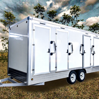 Meilleur WC mobile moderne à pédales, préfabriqué, en acier inoxydable, écologique, cabine de douche portable pour l'extérieur
