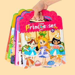 Livres autocollants réutilisables pour les enfants, <span class=keywords><strong>activité</strong></span> <span class=keywords><strong>de</strong></span> voyage pour tout-petits avec ferme, princesse, Halloween, Noël, supermarché, thèmes <span class=keywords><strong>de</strong></span> mon corps - Product Image 5