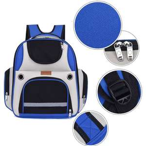Pet kedi köpek taşıyıcı taşınabilir kedi köpek çanta için dışarı kapı Petsfit büyük genişletilebilir köpek sırt çantası taşıyıcı ile iyi havalandırma - Product Image 5