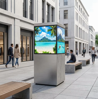 Afficheur numérique LED flexible 3D P3-P10 extérieur, étanche IP65, couleur pleine, haute luminosité, avec une durée de vie de 100 000 heures