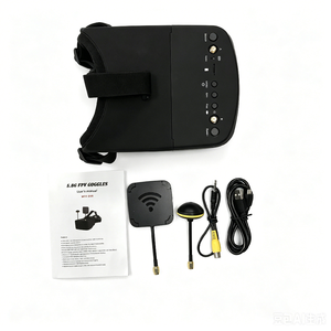 แว่นตา FPV 800D 5 "800 X480 LCD 5.8G ตัวรับสัญญาณหลากหลาย40CH DVR บันทึกเมนู8ภาษาที่ถอดออกได้สำหรับ EV800D FPV - Product Image 5