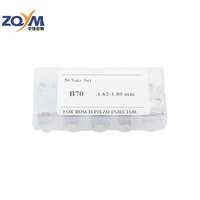 ZQYM usine Offre Spéciale injecteur pièces de rechange réglage cale B70 taille 1.62 Mm-1.80mm pour injecteur piézo-électrique Bo-sch