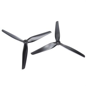 Meistverkaufte HQ 8-Zoll <span class=keywords><strong>3</strong></span>-Blatt Tri-Blade Propeller Schwarz Glasfaser-Nylon DIY-Teile für Cinelifter Langstrecken-Drohnen (1CW+1CCW) - Product Image 4