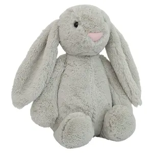 YIWU ALLO CPC Kids Easter Bunny Plush Toy Stuffed Animals Long Ear Color Bunny Plush Doll Stuffed Rabbit