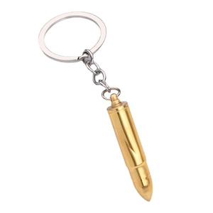 Phong Cách Cổ Điển Xách Tay Brass <span class=keywords><strong>Bullet</strong></span> Tai Chọn Keychain Hợp Kim Mô Phỏng Đạn Hình Kim Loại Keychain - Product Image 6