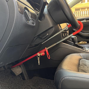 फ़ैक्टरी थोक कार स्टीयरिंग व्हील लॉक डबल हुक ट्विन बार स्टीयरिंग व्हील लॉक - Product Image 2