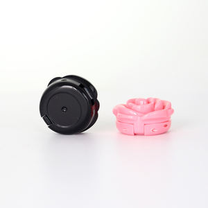 1 ग्राम पोर्टेबल गुलाबी और काला फूल आकार एकल-रंग आंखों की छाया और त्वचा देखभाल पैलेट दर्पण के साथ खाली बॉक्स - Product Image 2