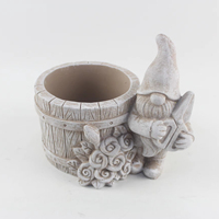 Pot de fleurs en ciment classique, écologique et fait main, pour la maison et le jardin, petit format, utilisation intérieure/extérieure, vase, décoration de sol