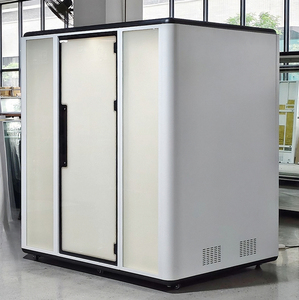Cabina Insonorizada Móvil Moderna para 3-4 Personas, con Marco de Aluminio y Vidrio Inteligente Intercambiable, para Oficinas, Edificios, Hospitales, Clínicas, Habitaciones Privadas - Product Image 1