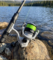 Nouvelle Moulinette de Pêche Métallique Fantaisie 4 Couleurs, Double Usage Eau Douce et Eau de Mer, Frein Max 12Kg, Moulinette Spinning Durable pour la Pêche à la Carpe et à la Truite