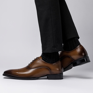 Cómodos últimos zapatos de diseñador de los hombres Venta caliente zapatos con estilo para los hombres de calidad superior zapatos de cuero de vino negro para los hombres - Product Image 5