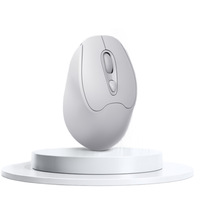 Mouse Gaming Nirkabel Sensor Optik USB Isi Ulang Bertenaga Baterai, Senyap untuk Laptop dan Penggunaan Kantor, untuk Wanita