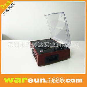 Phonographe rétro avec fonction d'enregistrement USB et cassette, tourne-disque en bois pour usage domestique - Product Image 5