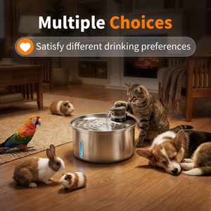Bebedero Automático Inteligente Premium para Mascotas, Acero Inoxidable 304, ABS Ecológico, Fácil <span class=keywords><strong>de</strong></span> Limpiar, para Perros, Gatos y Animales Pequeños - Product Image 3