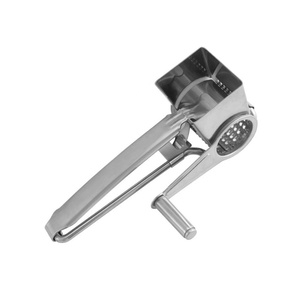 Râpe à fromage rotative manuelle en acier inoxydable, trancheuse à légumes avec tambour, ustensile de cuisine professionnel - Product Image 6