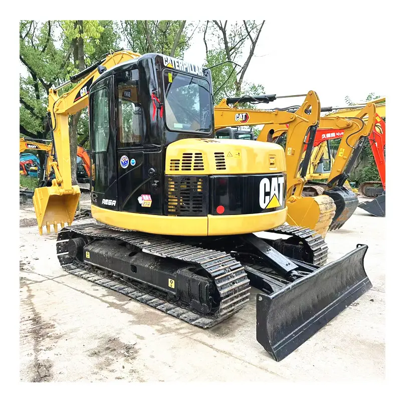 Excavadoras usadas Caterpillar Cat 308c Original Japan CAT Excavadoras hidráulicas sobre orugas 8ton Mini máquina de movimiento de tierras a la venta