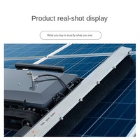 Robot de nettoyage intelligent à télécommande pour panneaux solaires, anti-chute, double usage sec/humide, nettoyage rapide pour centrales photovoltaïques