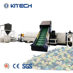 Nouvelle conception PP tissé sacs PE HDPE LDPE film compactage anneau d'eau ligne de granulation lavage recyclé machine - Product Image 1