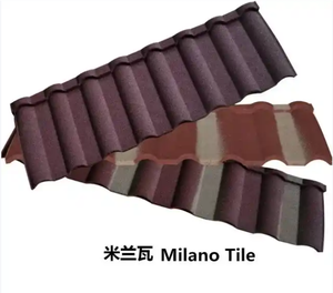 고품질 현대식 석재 코팅 타일 내열성 방수 지붕 타일 간편 설치 사원 주택용 - Product Image 3