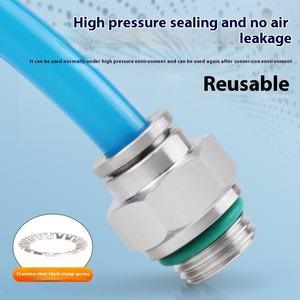 304 быстроразъемные фитинги из нержавеющей стали PC PL4 6 8 10 12-G01 G02 G03 G04 утолщенные и устойчивые к давлению до 20 кг - Product Image 5