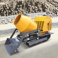 Mini-chargeuse sur chenilles autochargeante avec benne basculante pour béton et pelle compacte mobile