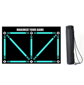 MD MD-R343 Portable Foldable Soccer Training Mat Durable Rubber Easy Carry Indoor Use Customizable Size Custom Color Customer - Product Image 1