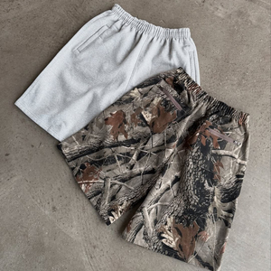 Custom French Terry Heavyweight Cotton Street <b>Shorts</b> Distressed Solid Camouflage <b>Pattern</b> <b>Shorts</b> for <b>Men</b> - Product Image 2