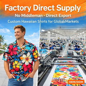 맞춤형 친환경 빠른 건조 통기성 하와이안 플로럴 셔츠 남성용 열대 프린트 비치웨어 여름 휴가 스타일리시 리조트 - Product Image 2