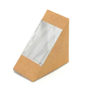 China supplier packaging box take away box sandwich box Kraft paper