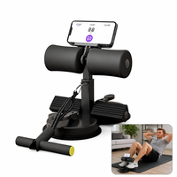 Appareil d'entraînement abdominal multifonction en acier avec support de pieds pour sit-ups, double ventouse, corde élastique, antidérapant, portable, pour usage domestique AI