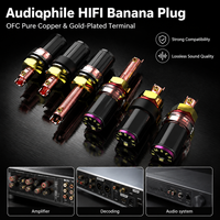 Connecteur banane femelle audiophile HIFI YIVO Audio, en cuivre pur OFC, adaptateur métallique pour amplificateur de puissance de haut-parleur
